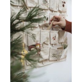 Wandkalender - Yule Greens Stickerei - natürlich