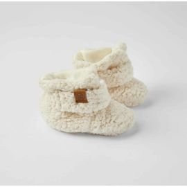 Hausschuhe Teddy - Off white -Cloby