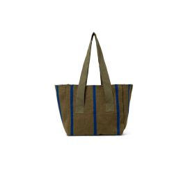Picknicktasche für den Garten - Olive/Hellblau