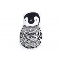 Schwarz-weißes Kissen 'Pinguin'