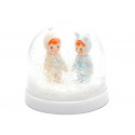 Schneekugel mit süßen Figuren 'Woodland dolls'