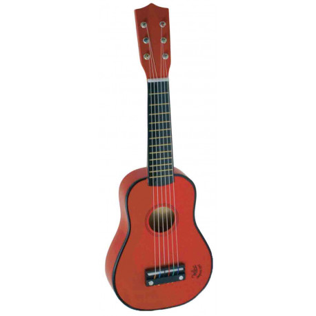 Kleine rote Holzgitarre 'Rouge'
