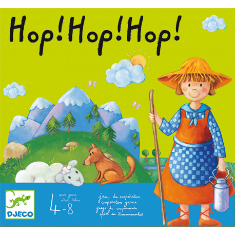 Wunderschön gestaltetes Spiel 'Hop! Hop! Hop!’