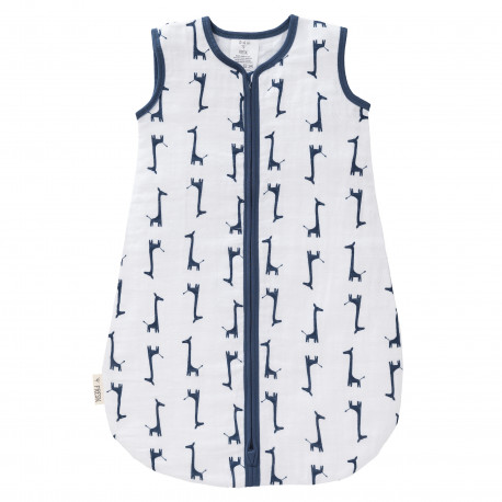 Schlafsack aus Mull - giraf indigo blue