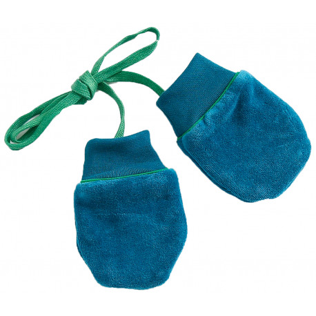 Handschuhe in velours - aqua/grün Handschuhe in velours - aqua/grün