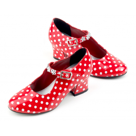Gepunktete Flamenco-Schuhe 'Isabella'