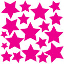 Funky neonrosa Stern-Sticker