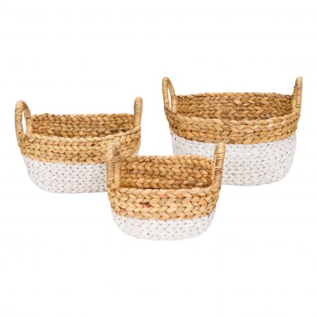 Set mit 3 KÃ¶rben Ty white