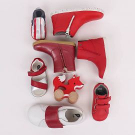 Schuhe Step up - Boston Trainer White + Red - 729906