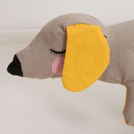 Stofftier - lazy puppy grey