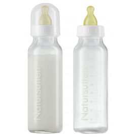 Set mit 2 Babyflaschen aus Glas - 240 ml