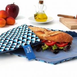 BrottÃ¼te und Sandwich Wrap - Broc'n'Roll - Tiles Blue
